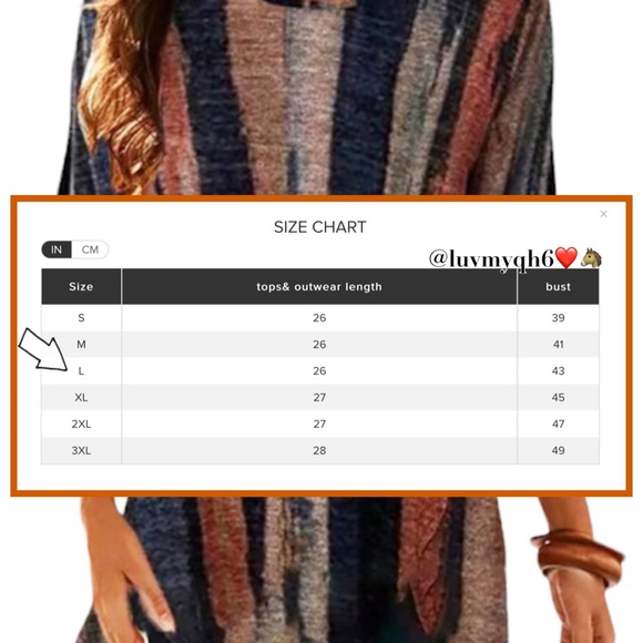 Stripe Scoop Neck Tunic Top🎉HP🎉 - Picture 3 of 3